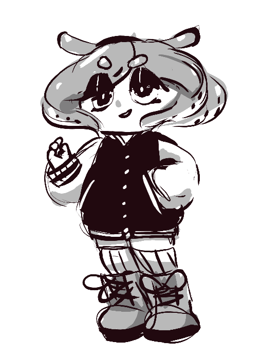 Katharpy's tweet image. playing side order and remembering this oc i made in 2015 (!!!!) i should redraw her