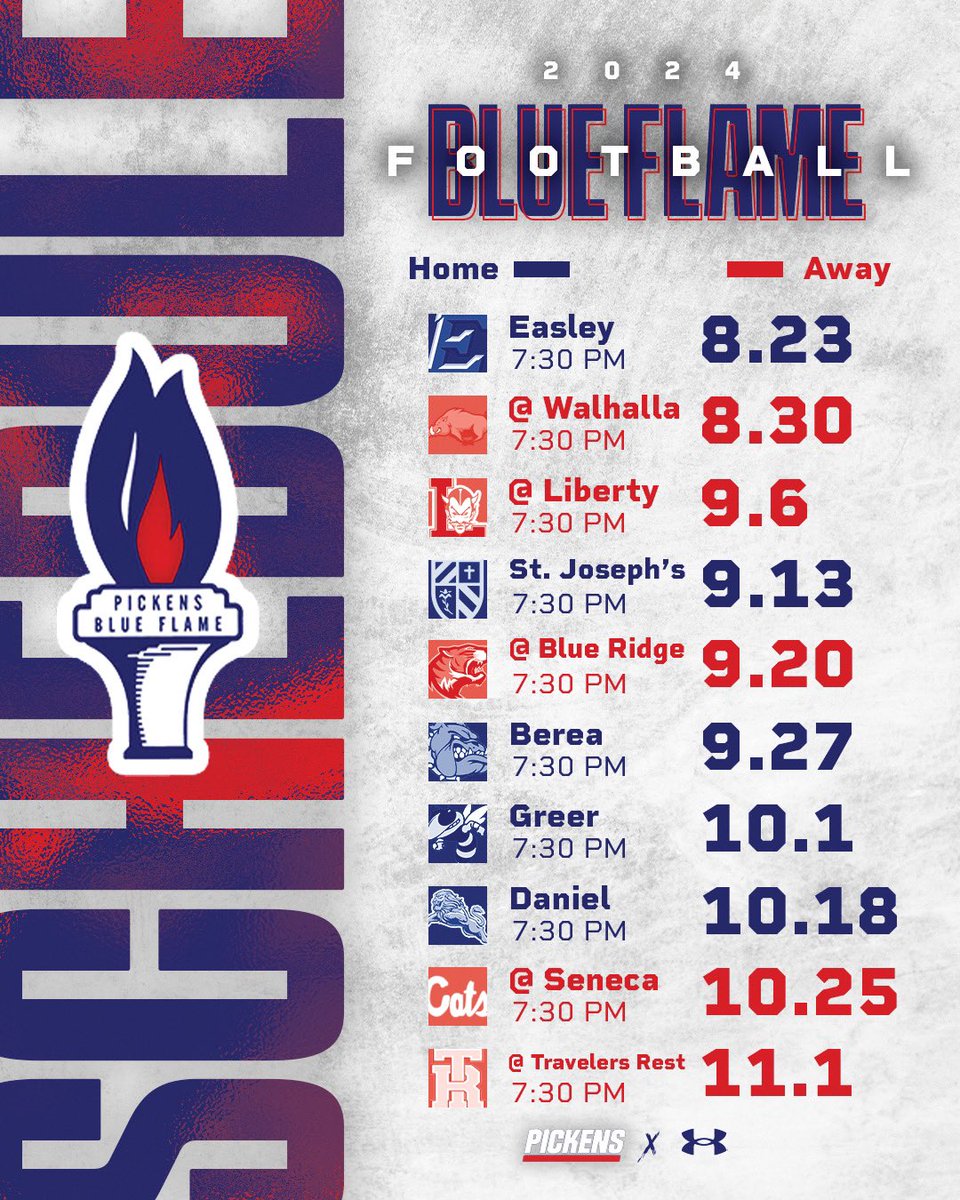 BlueFlameFB's tweet photo. 2024 Varsity Schedule #BATTLE https://t.co/DxZUopTcuH