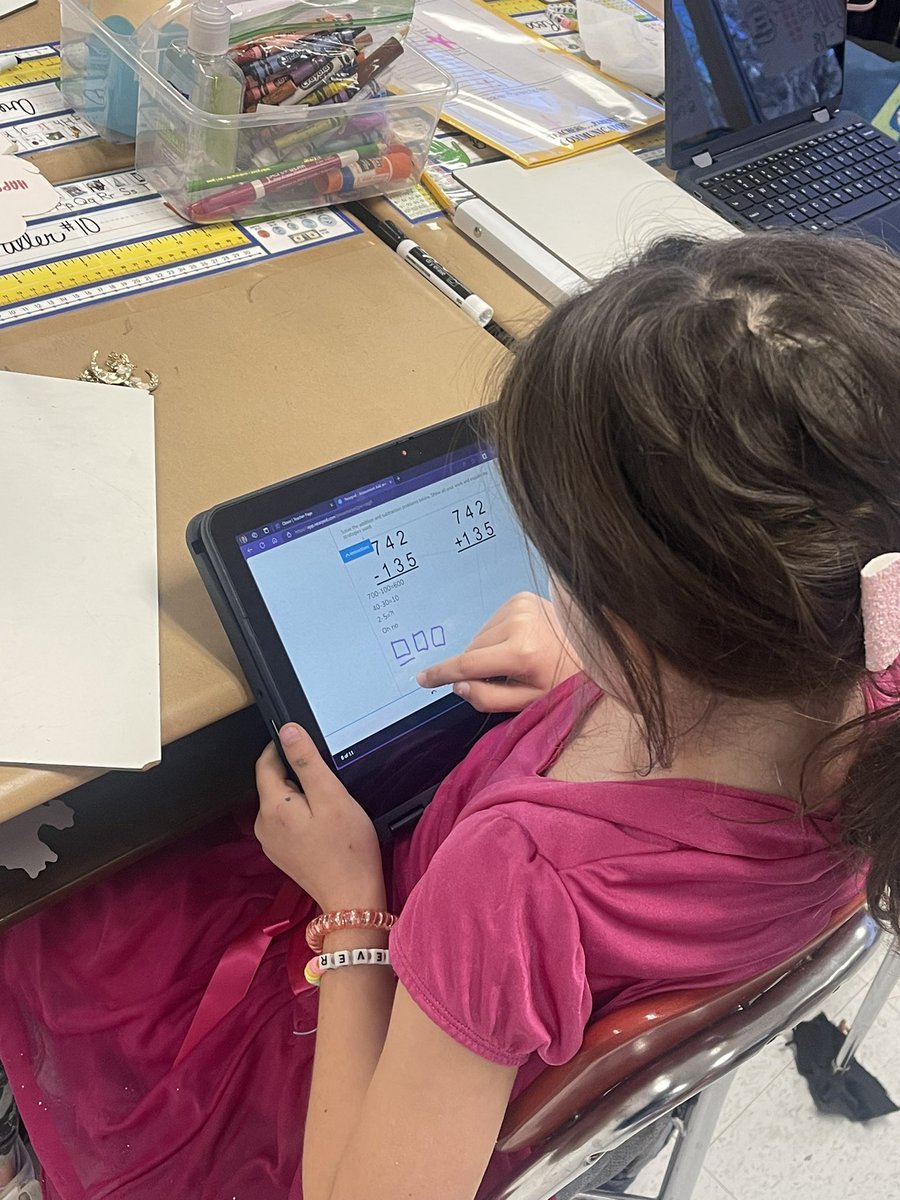 julharr_'s tweet photo. We enjoyed a Nearpod math activity today to practice adding and subtracting within 1,000. Students were engaged, had fun, and showed some good results! I am so proud of these #SharpSecondGraders, and their willingness to persevere and push through challenges! @WBESbears https://t.co/XfVHMnHiSd