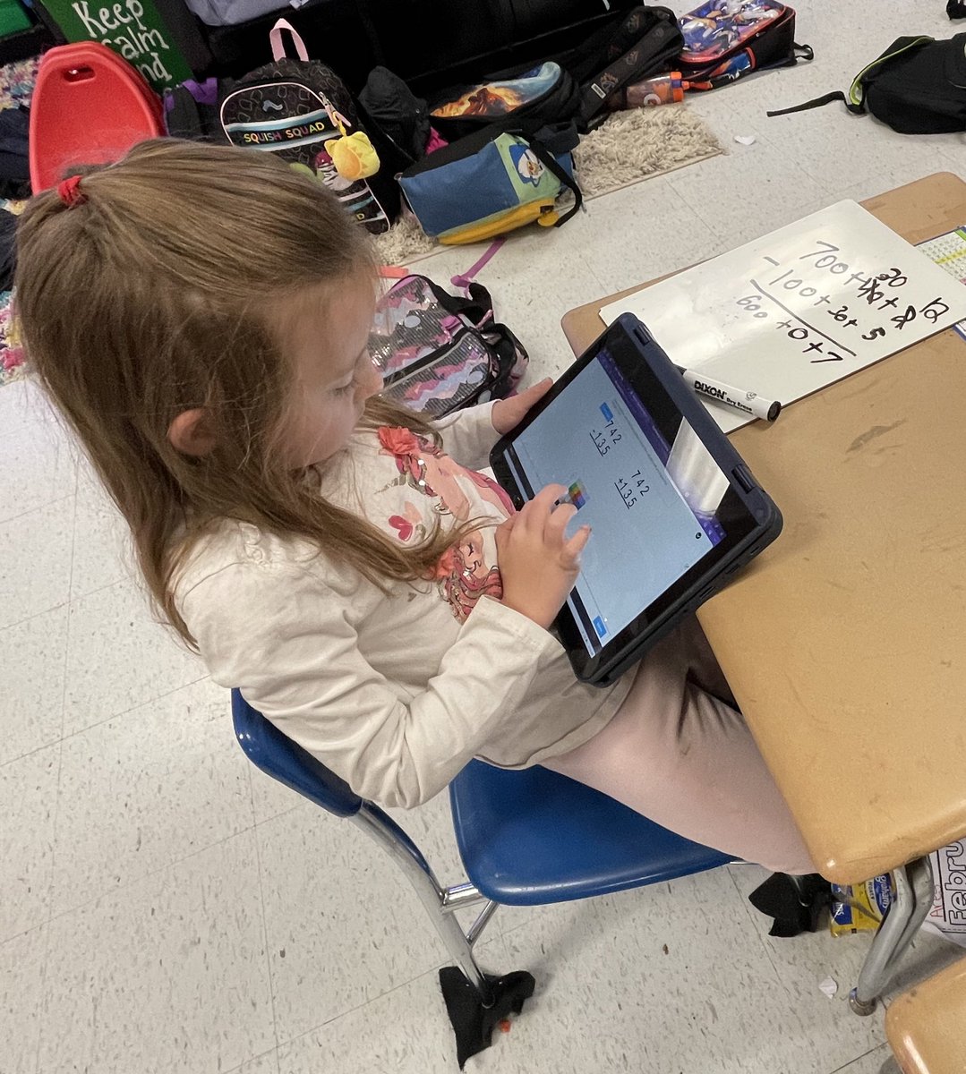 julharr_'s tweet photo. We enjoyed a Nearpod math activity today to practice adding and subtracting within 1,000. Students were engaged, had fun, and showed some good results! I am so proud of these #SharpSecondGraders, and their willingness to persevere and push through challenges! @WBESbears https://t.co/XfVHMnHiSd