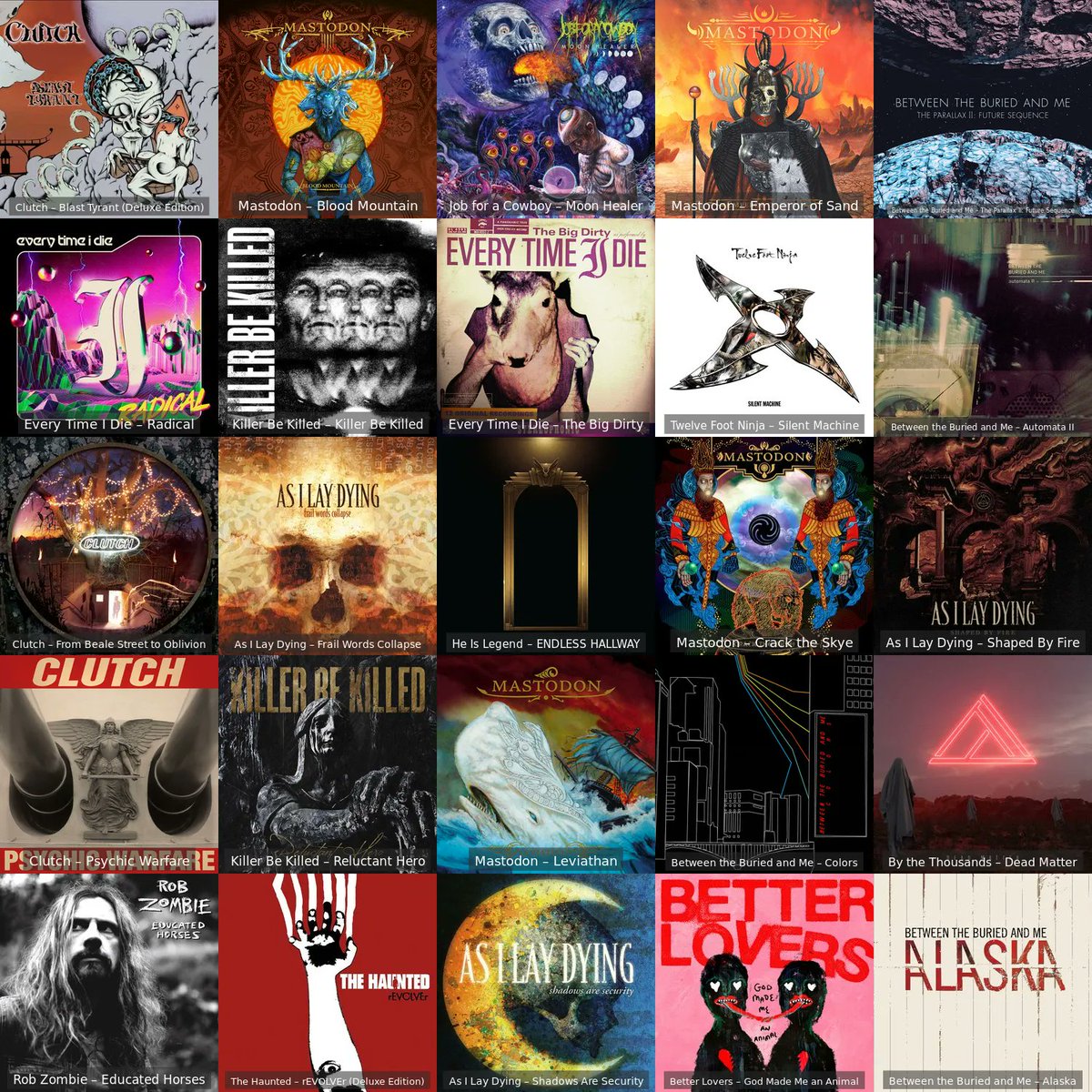 The new @JFACMETAL album is an absolute masterpiece. This is my 5x5 for the week. What's everybody been bumpin'?