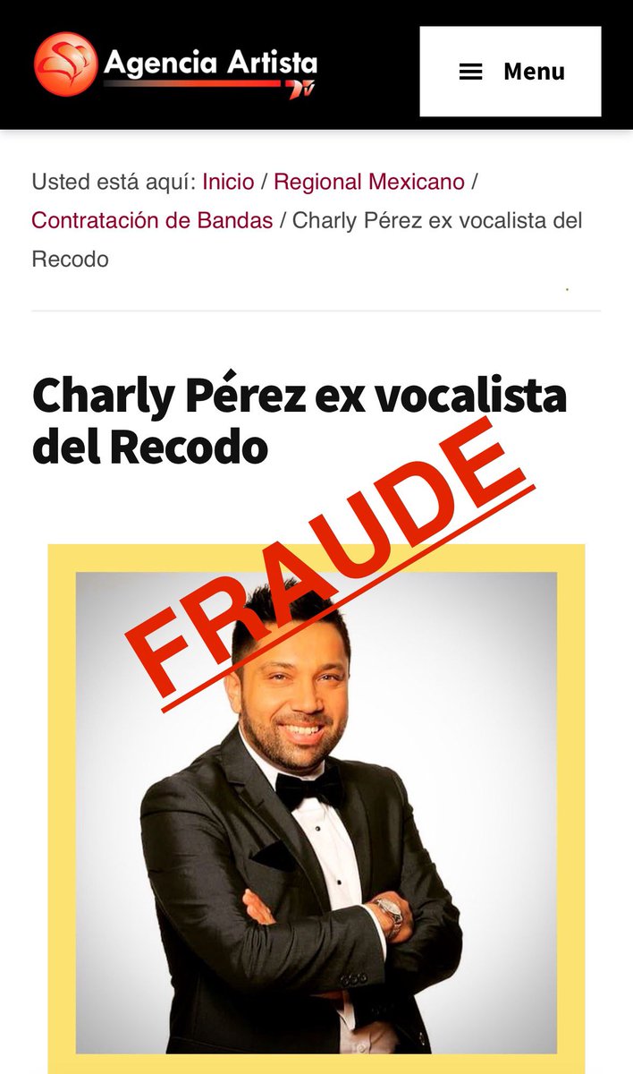 SoyCharlyPerez's tweet photo. 🚨ALERTA🚨 
Empresarios, promotores y público en general ¡ESTO ES FALSO! Charly Pérez no pertenece a ninguna agencia de contrataciones, estos son los números para comunicarse de forma directa +1 (323) 561-6502 y +1 (714) 322-4227 con Julio Flores, gracias por su atención. https://t.co/IXHFn0L8O2