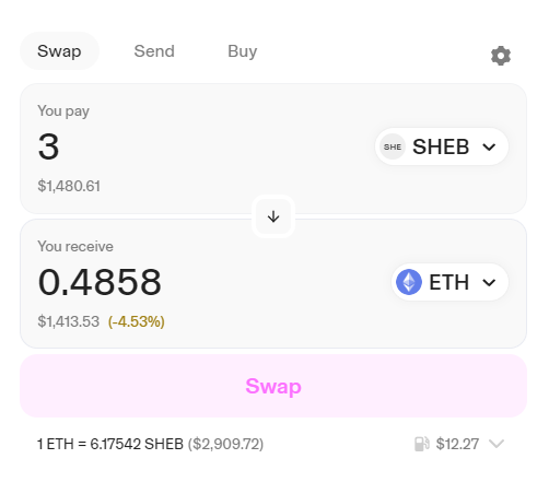 SCS_stone's tweet photo. received $SHEB Airdrop https://t.co/5UJJzhWk4j https://t.co/Fc1NVWxZ8H