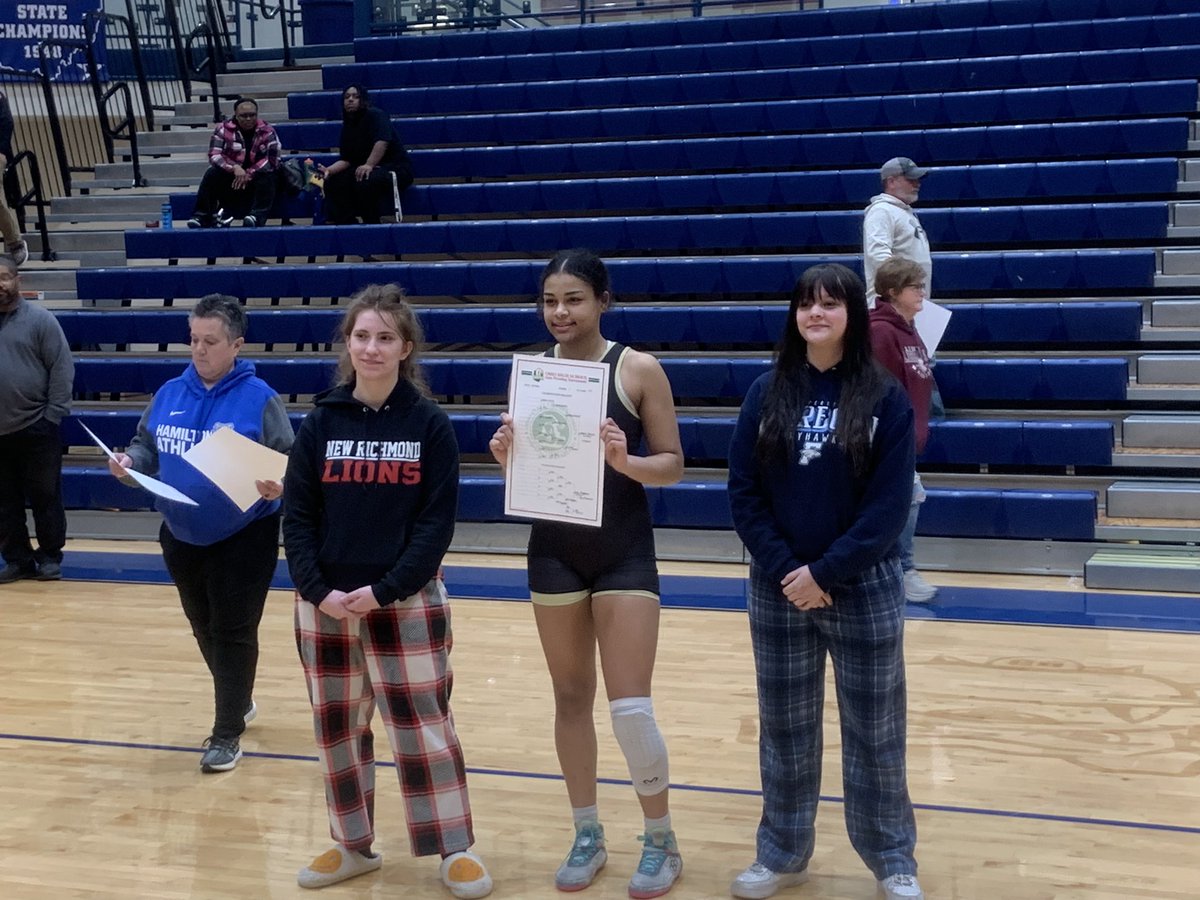 NRGirlWrestling's tweet photo. Girls wrestling finished 3rd out of 13 teams at Pre-Regionals tonight. Charley Jones finished 1st, Josie Maynard 5th, Deelyla Grantham 2nd, Ali Reissig 6th, Willa Riggenbach 3rd, Carol Foster 2nd, Savannah Wilkinson 1st. Great job girls. https://t.co/aOdkV4NfHP