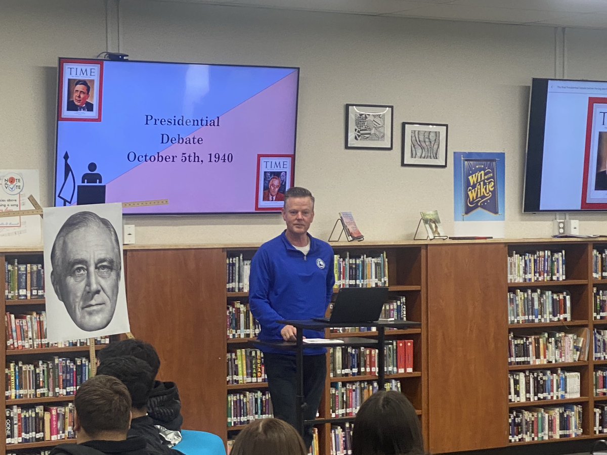 wanmer_michael's tweet photo. A huge SCHS thank you to Mr. Shimer  who helped make our Presidential debate a true #BurtonExperience! https://t.co/4Ws5x1wndk