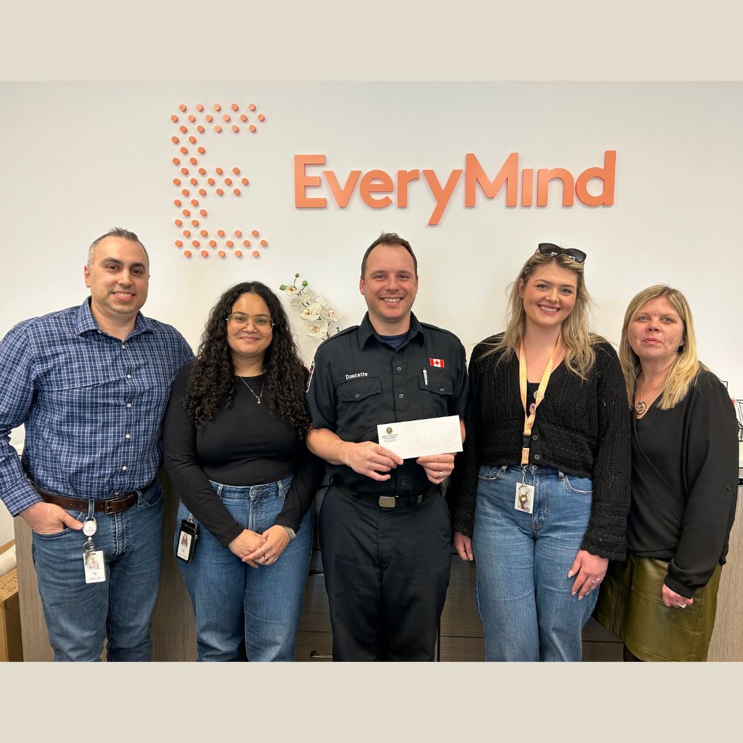 Another donation to our long time community partner @EveryMind_ca. Everymind is committed to making our communities healthier and happier for all by putting the mental health needs of infants, children, youth, young adults and families first. Thank you @eve🙏