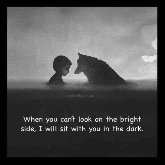I will be by your side until the light shines through again.