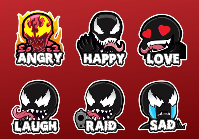 annabutler2001's tweet photo. Looking for high quality emotes? Feel free to HMU in DM☺️ #twitchemotes #Venom #Venom3 #highquality #art #artist #artwork #graphicdesign #twitch #twitchstreamer #TwitchAffilate #logo #banner #artscreen #planner #overlay #2d #3d #vtuber #model #animation https://t.co/bDGGouLjvW