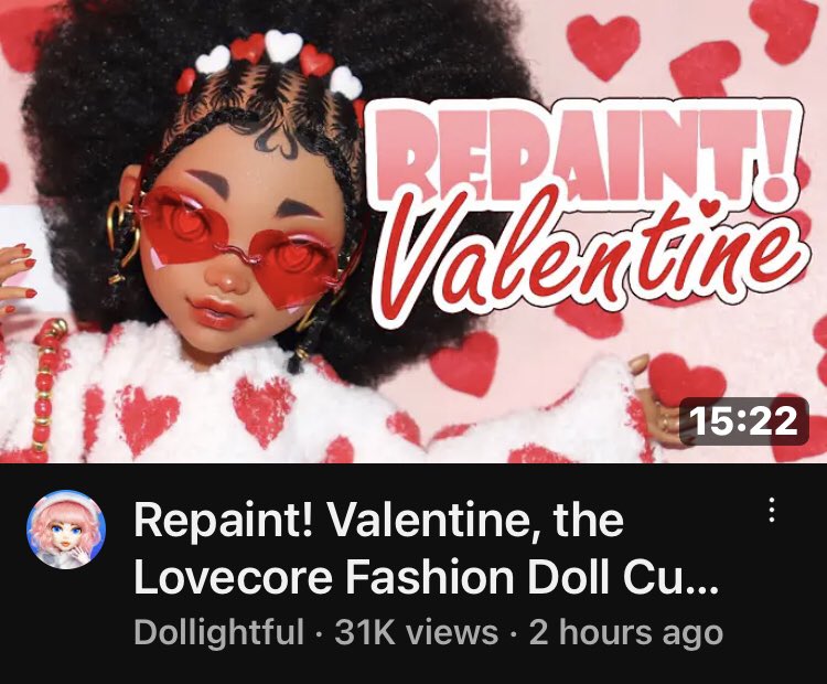 Capriiart's tweet image. This custom by Dollightful using G3 clawdeen as a base is so goregous like the Hairrr it’s so well done im obsessed