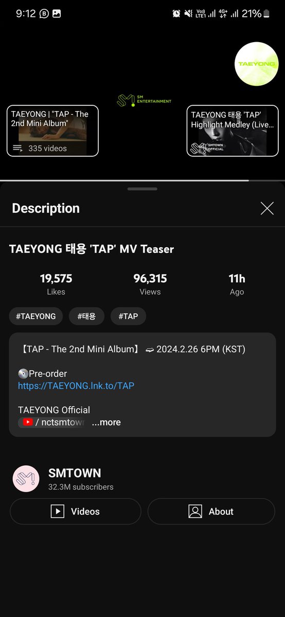 TAEYONG 태용 'TAP' MV TEASER 
🔗: youtu.be/ntb0BBhDUgU?si

Streaming tag : @taeszyong @jyongitis
@jtyriri

D-2 UNTIL TAP
#TY_TAP_MVTEASER
#TAEYONG_TAP