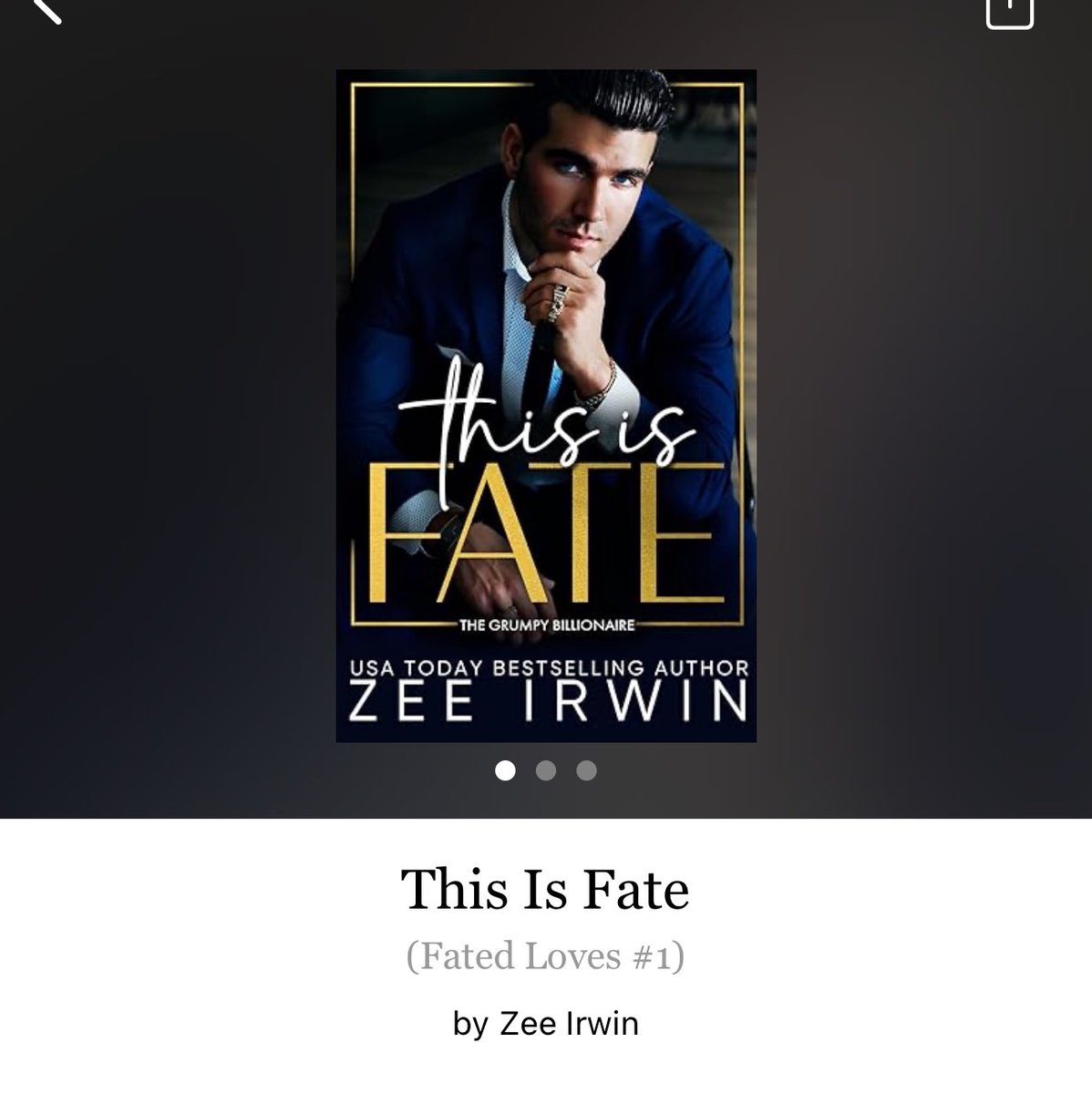 This is Fate by Zee Irwin 

#ThisIsFate by #ZeeIrwin #6056 #24chapters #174pages #205of400 #Series #Audiobook #2houraudiobook #FatedLoveSeries #MaddieAndDaniel #Book1of5 #february2024 #clearingoffreadingshelves #whatsnext #readitquick