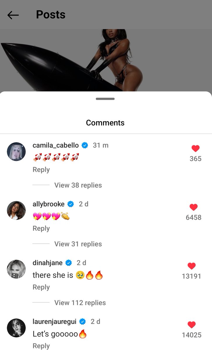 ijustshippeople's tweet photo. Fifth Harmony reunion in Normani’s comment section🥺😭 https://t.co/WByUGTYNup