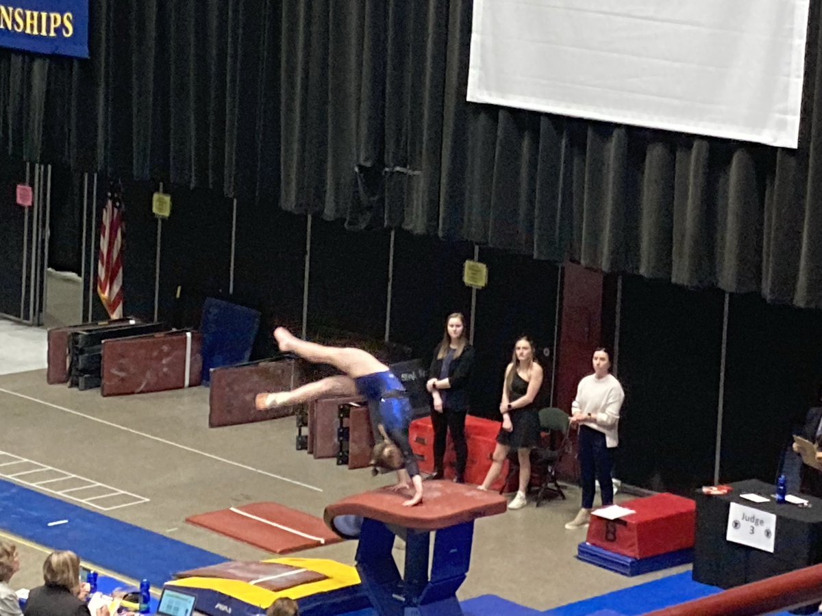 Great job tonight by our gymnasts at the state championships!