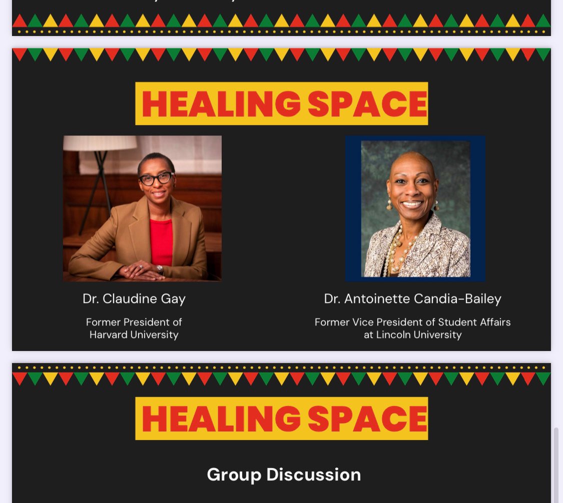Our #BlackHistoryMonth Black Community Gathering was beautiful ❤️

It focused on Black Healing, Community &amp; Connecting ✨

We had mentoring circles for Black faculty &amp; staff to share advice w/ trainees. Then we had a healing space to discuss the state of academia for Black people