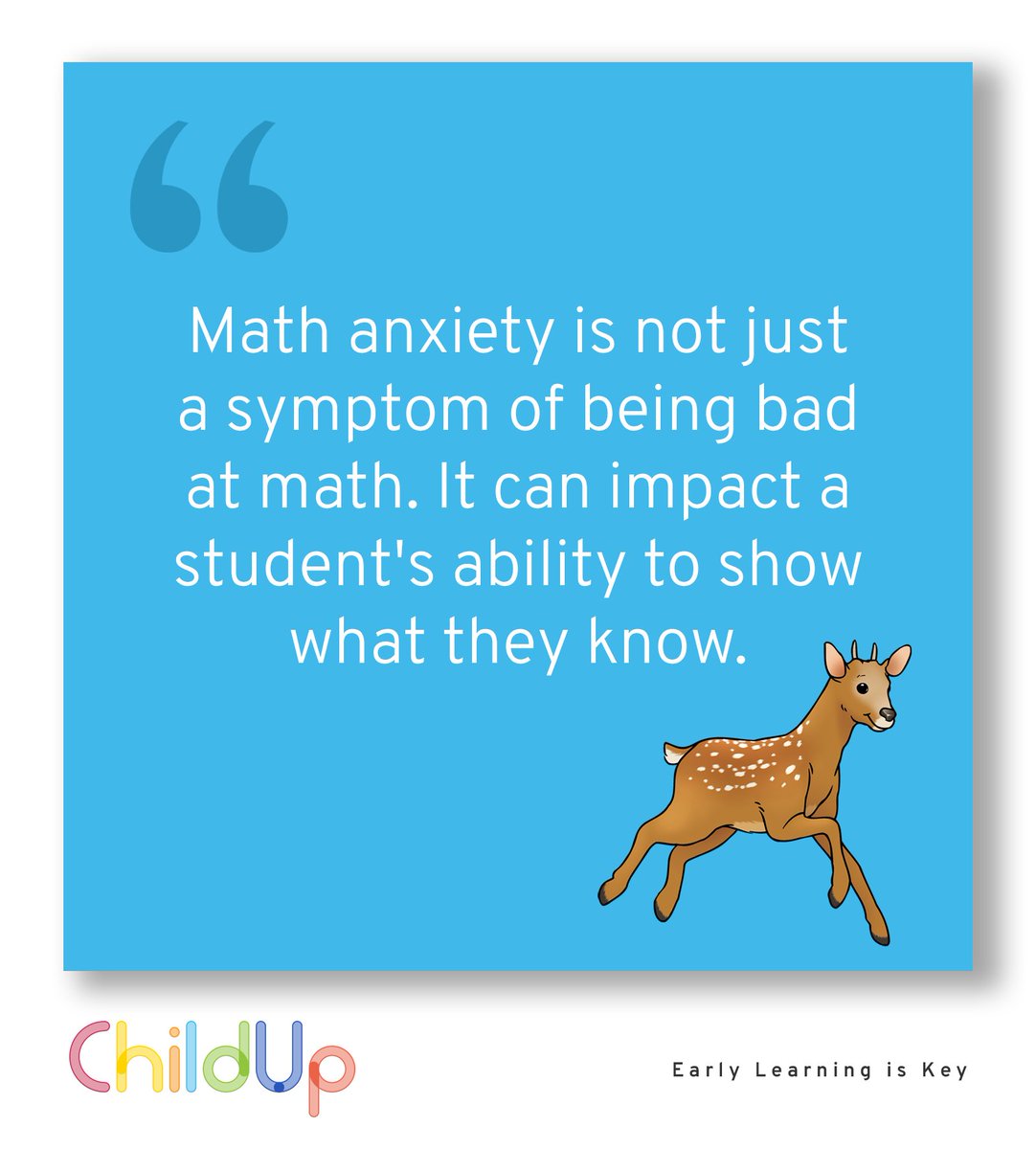 Math Anxiety is REAL!! #mathanxiety #supportourstudents #ChildUp.com