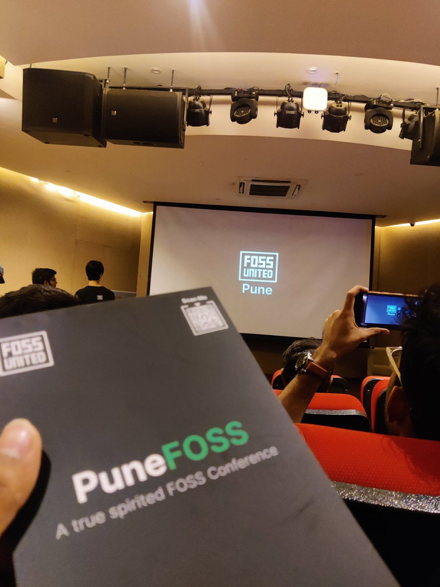 RohanBorse20's tweet image. Good Morning Folks 🌞
Morning Starts With a Productive and Very Exciting Event The PuneFoss 2.0 . Heading towards  very Informative Sessions Ahead 
@punefoss

#PuneFoss 
#Fossindia