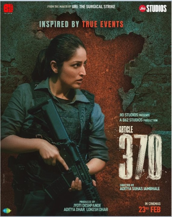 Name: #Article370  (2024) 
Starcast: #YamiGautam, #Priyamani, #RajZutshi, #ArunGovi, #DivyaSeth
'Description':- Zooni, a spy, leads an operation laying the groundwork of the abrogation of Article 370 in the erstwhile state of Jammu & Kashmir