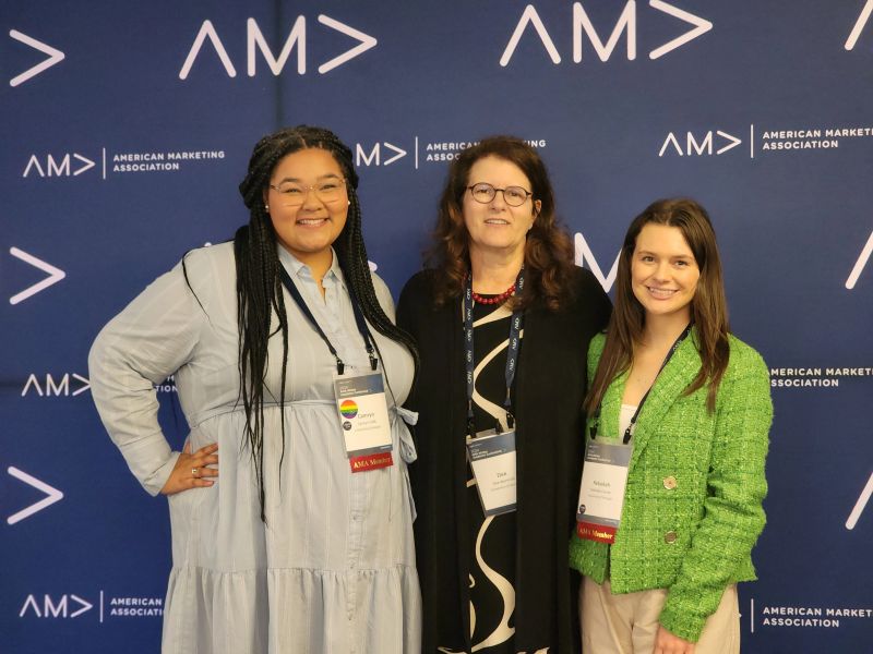 ugafhce's tweet photo. @ugafhce faculty Dr. Dee Warmath with our doctoral students Rebekah Carnes and Camryn Cobb are presenting their papers at the #amawinter conference.

#uga #WeAreFacs #consumeranalytics #socialentrepreneurship https://t.co/b5JiKyWw1l