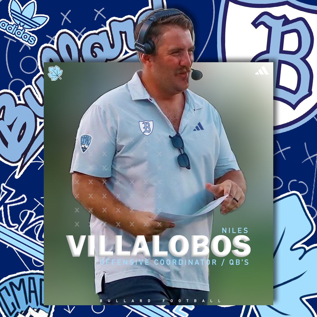 BullardFootball's tweet image. Knight fans, join us in welcoming our new Offensive Coordinator, Niles Villalobos ⚔️🔵 #TheKnightLife