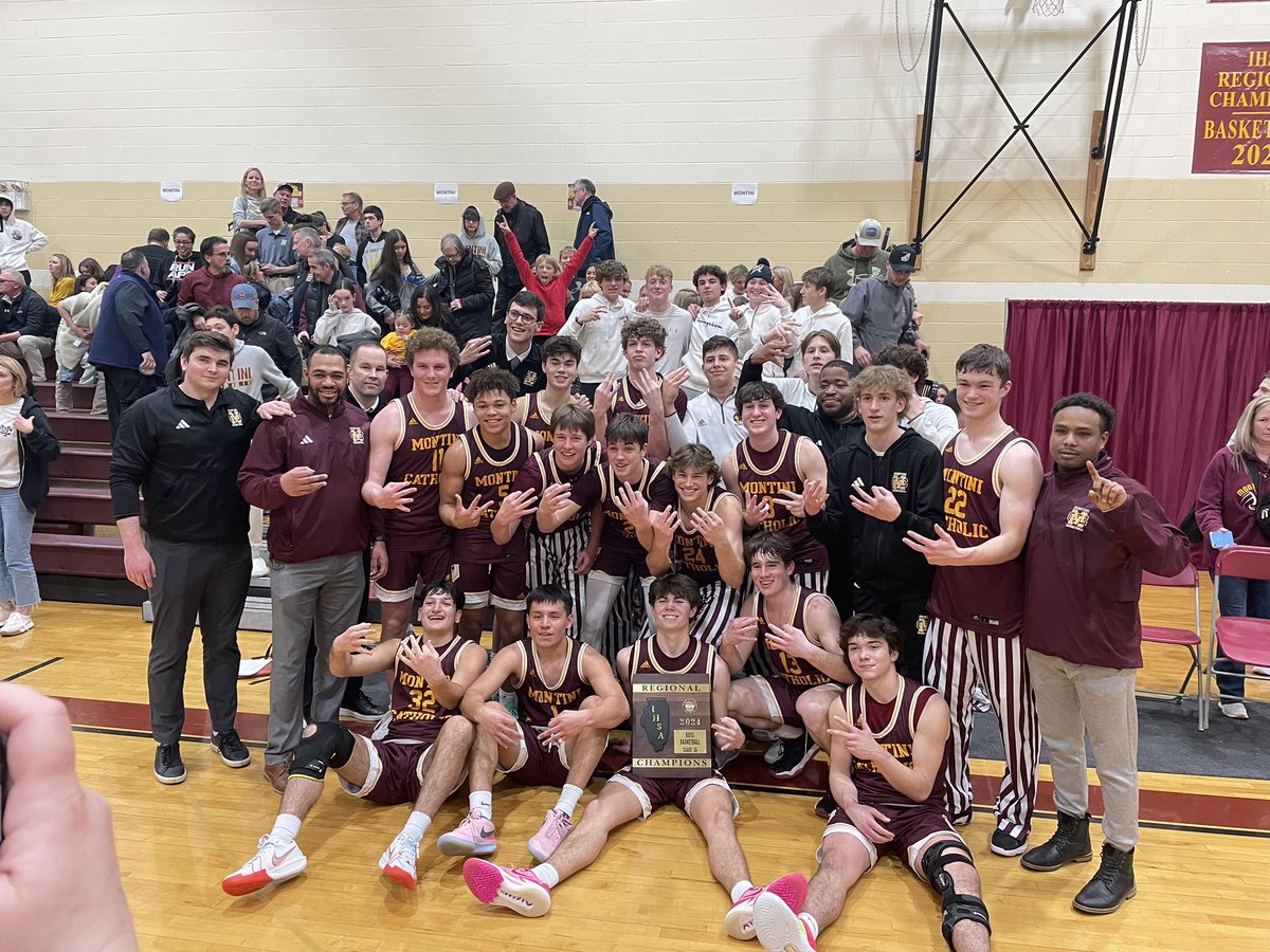 Montini Catholic Athletics (@montini_ad) on Twitter photo Boys Regional Update: Champions! For the third year in a row, <a href="/MontiniBBall/">Montini Boys Basketball</a> are Regional Champions! Montini was down by double digits early and trailed most of the night, but shined when it mattered, rallying to defeat Northridge Prep 46-43! #WeAreMontini Boys Regional Update: Champions! For the third year in a row, <a href="/MontiniBBall/">Montini Boys Basketball</a> are Regional Champions! Montini was down by double digits early and trailed most of the night, but shined when it mattered, rallying to defeat Northridge Prep 46-43! #WeAreMontini