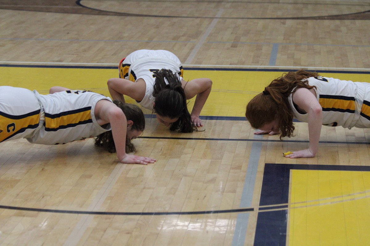 "Welcome to the wolves' den inside the Dan Fife field house." Where we not only have the best popcorn in the state but where our girls dominate. We finished 8-1 at home this season. Thank you, parents, thank you teachers, and thank you fans.