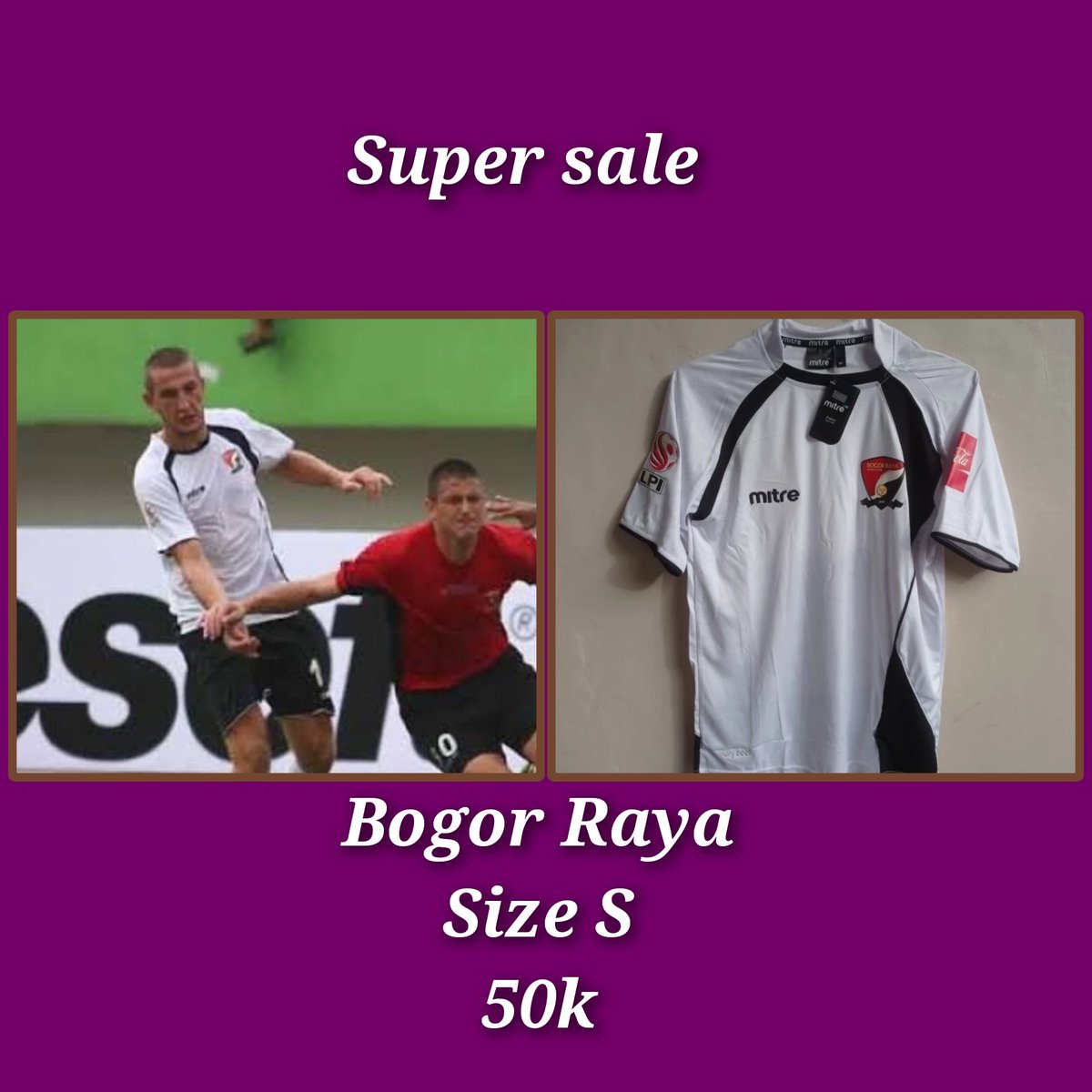 Bogor Raya LPI, PI, Size S,, BNWT, 50k, WA 08985221823  <a href="/JerseyLigina/">Pencinta Kain Ligina (Follow IG: @pjli_id)</a> <a href="/Kaen_Futbol/">Kaen Futbol</a> <a href="/indonesianjsy/">Indonesian.Jersey</a> <a href="/sudutstadion/">[sudutstadion]</a> <a href="/jersey_ciamikk/">Follow IG @Jerseyciamik</a> <a href="/NangorianSports/">ig: nangoriansports | 🇮🇩🍉</a> <a href="/jerseysneil/">#lelangsneil</a> <a href="/Tribun_SPORTS/">#REMAKEKIT</a> <a href="/HatrickJersey/">HatrickJersey</a> <a href="/_SoccerBloopers/">SoccerBloopers</a> <a href="/Jerseyforum/">Si Paling Jersey</a>