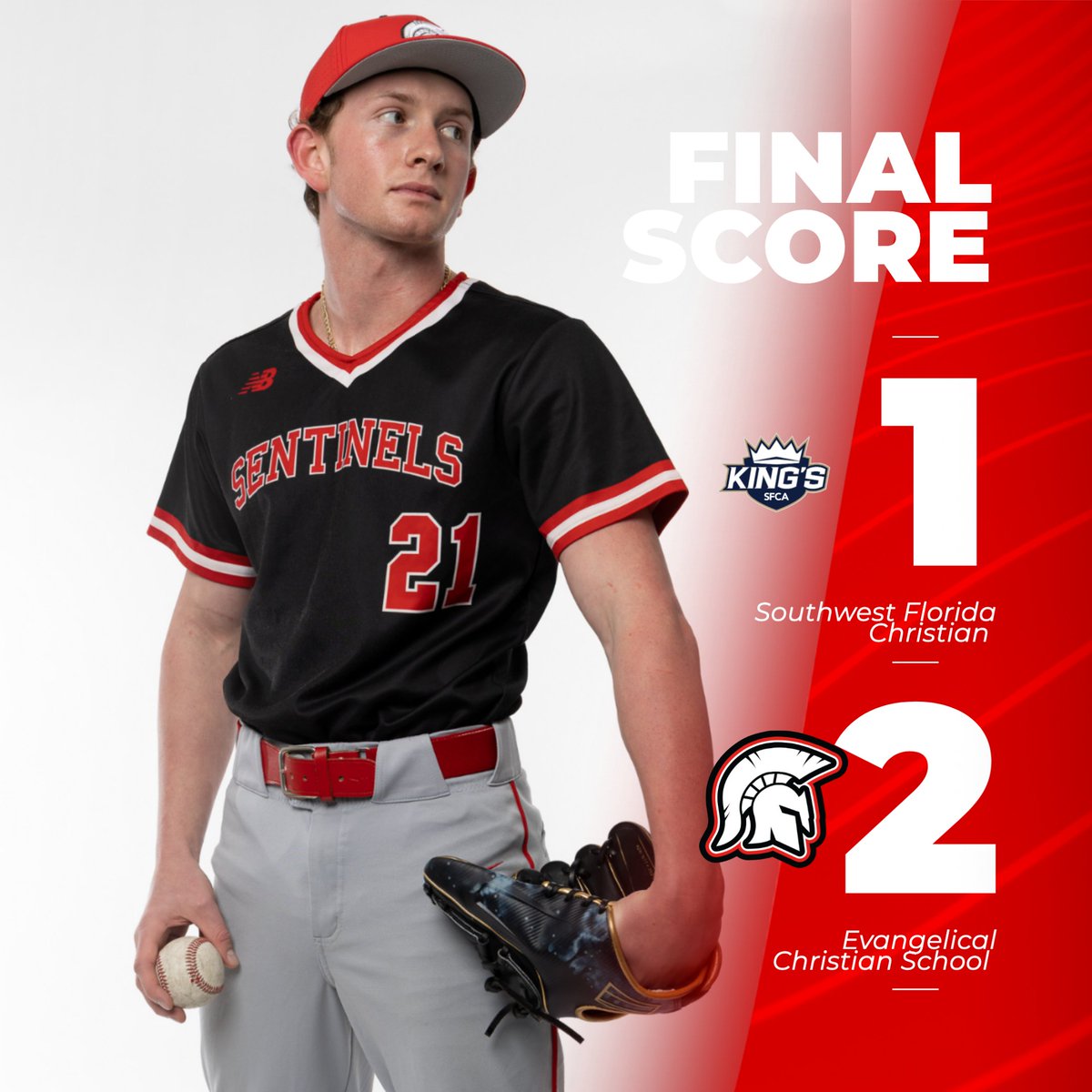 Sentinel Baseball and Softball take care of business vs the Kings!!! #PaintItRed #4Him4Them