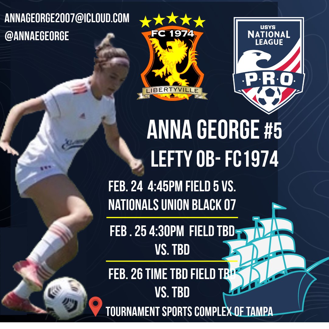 Let's go!!! @FC1974GLSA @NationalLeague @ImYouthSoccer @ImCollegeSoccer @CoachBMancill @Smileski17 @tfrederick9 @TampaWSoccer @Coachroth5 @Jeremyjgroves