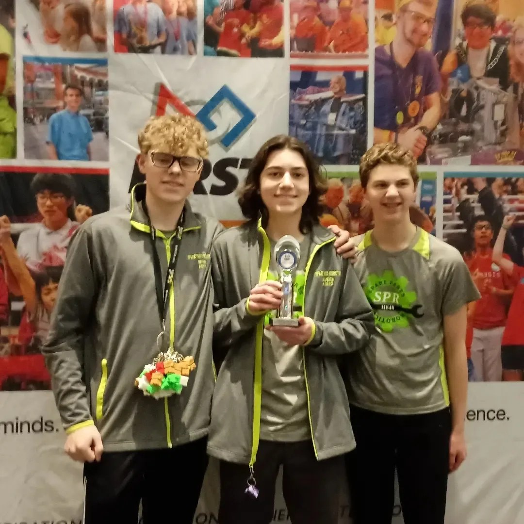 FTC11848's tweet photo. Congratulations to all the teams that competed in the FTC Regional Northeast Tournament today!  It was great seeing all the teams and their innovative robot designs.  We are honored to have received the 1st place Design Award and 3rd place Inspire Award.  We are headed to state! https://t.co/RFnNxxxGQX