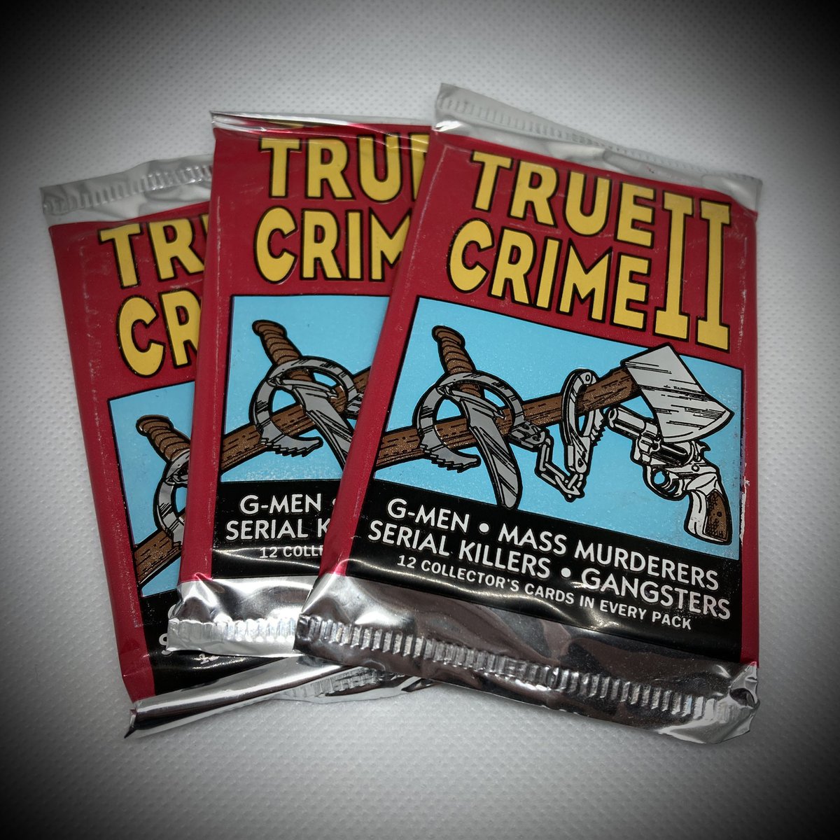 I couldn't buy packs from the first set and not order some from the second set as well! Can't wait to dig into these #TrueCrime cards! Who should I look for? #gmen #murderers #serialkillers