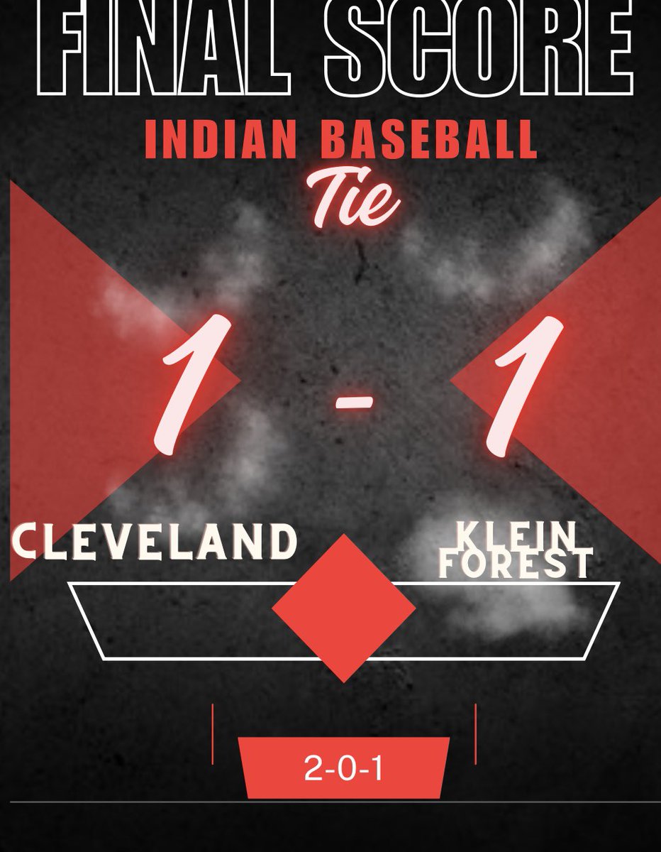 Game 2 today was a classic hard fought game between 2 great programs! These young men left it all on the field.
#WhyNotCleveland
#1HeartBeat