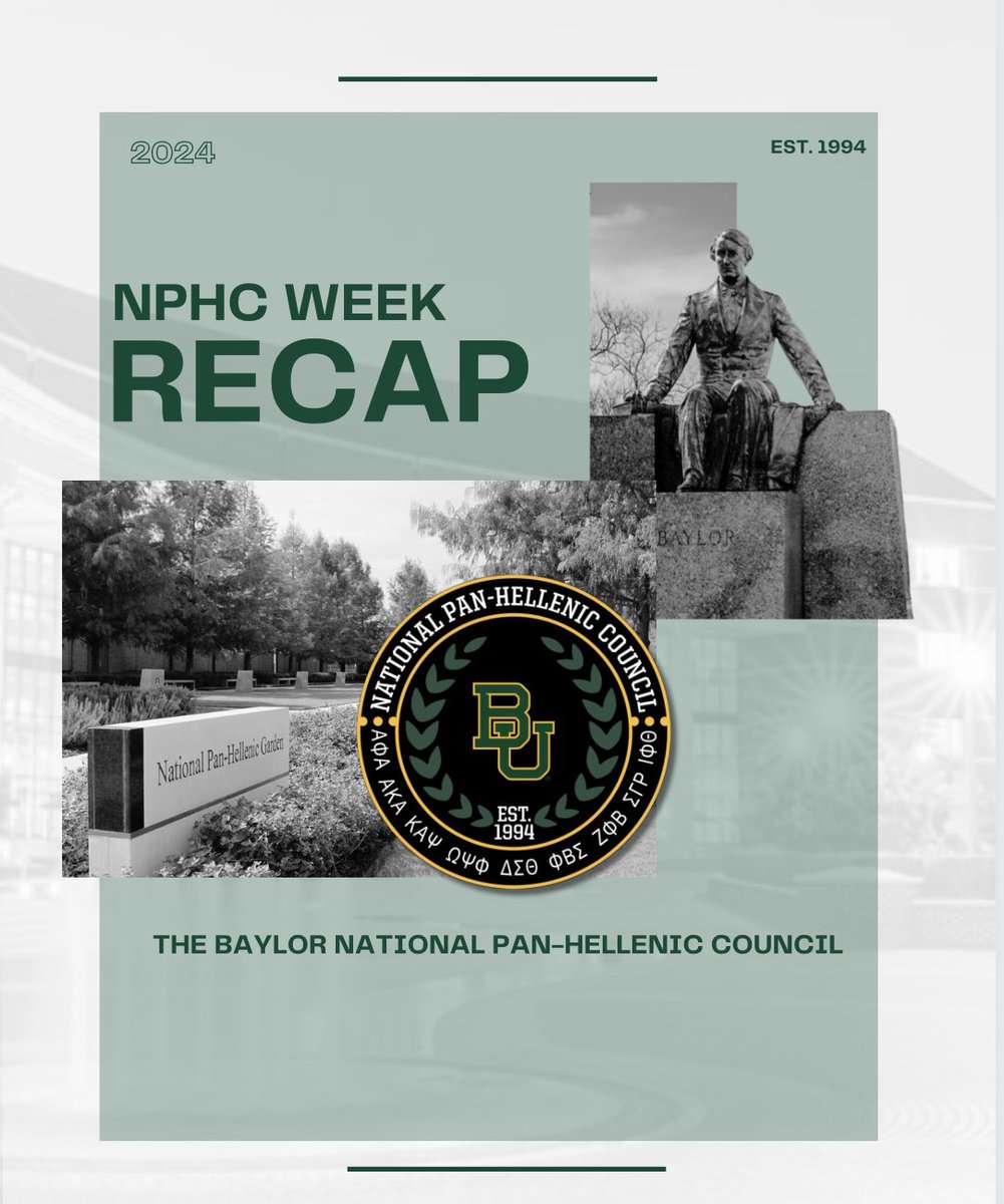 The official 2024 Baylor NPHC Week Newsletter is here!!! Featuring monthly facts, NPHC Week event reviews, and even more!! Check out the full article using the link in our bio!!!