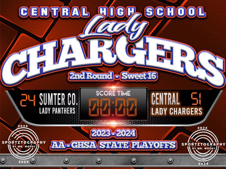 Central Lady Chargers with the WIN!!!
On to the ELITE-8!!!