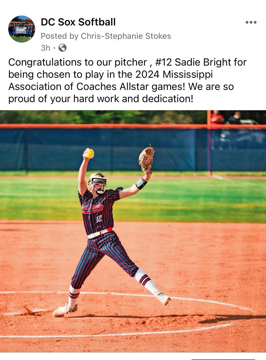 And another one… so proud of all the DC Sox girls!!!