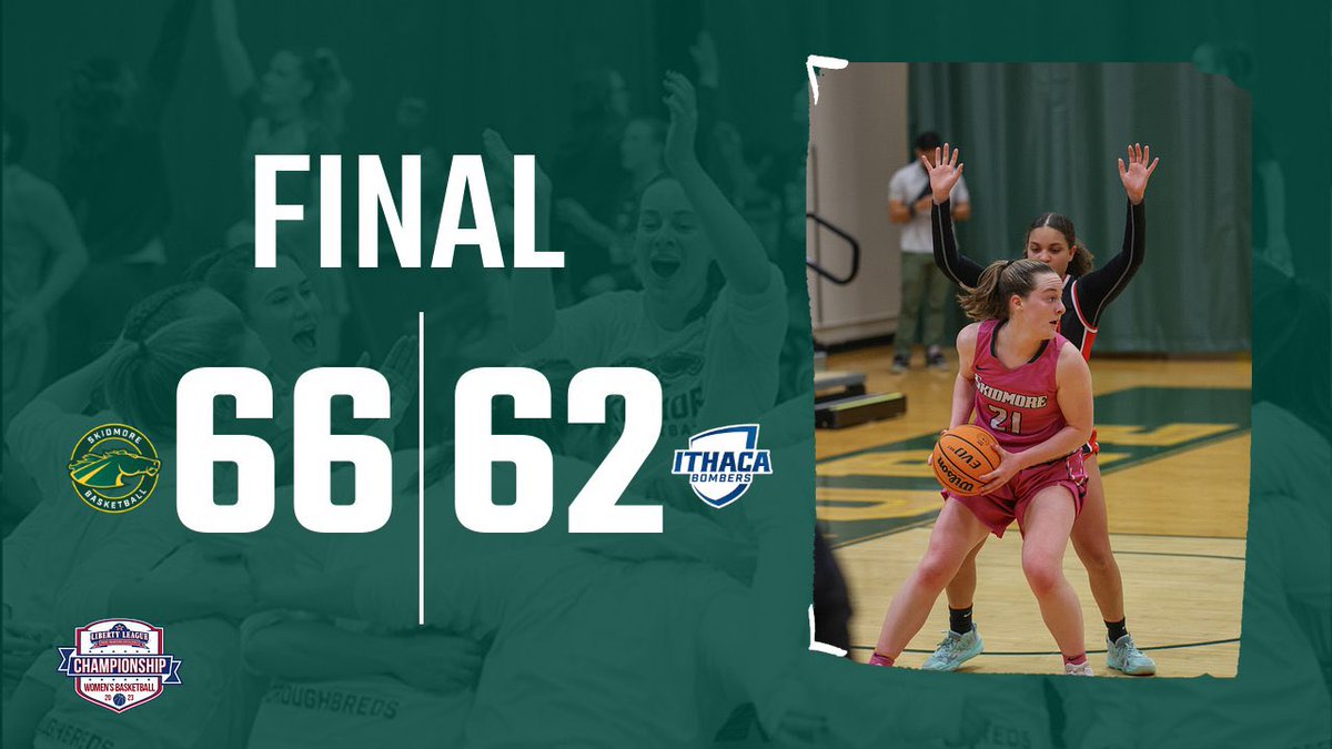 T-Breds with the 66-62 <a href="/LLAthletics/">Liberty League</a> Semifinal OT WIN over Ithaca 🤩👏