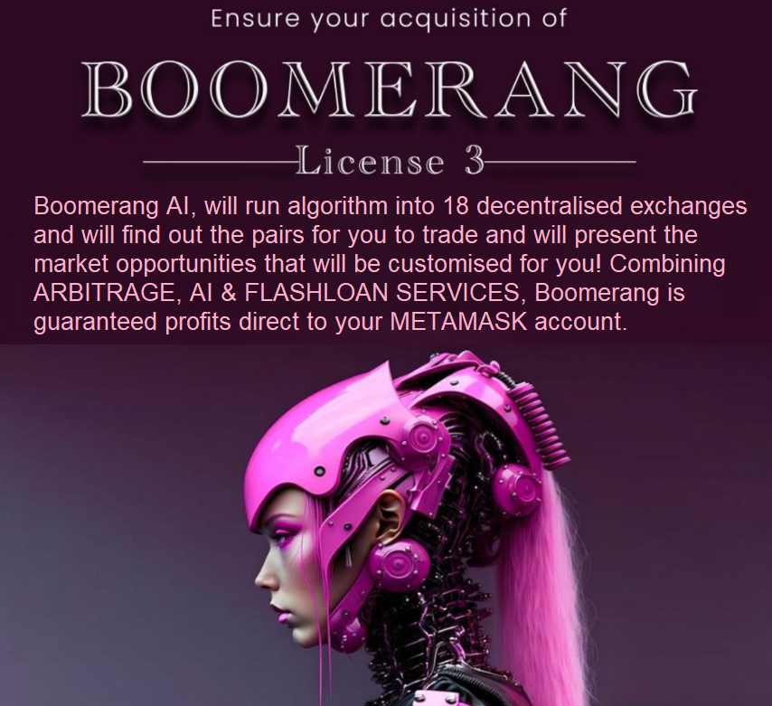 PersaudLizzy's tweet photo. Boomerang AI, will run algorithm into 18 decentralized exchanges. https://t.co/q8BhJ2Qo0u 
Enrollment. https://t.co/R4widXcFpT  
How to buy your Boomerang Subscription in WAAS: https://t.co/wvyf5Gcqfc
#KleekaiETH #KleeMonth #business #success https://t.co/1B3ykCaGEk