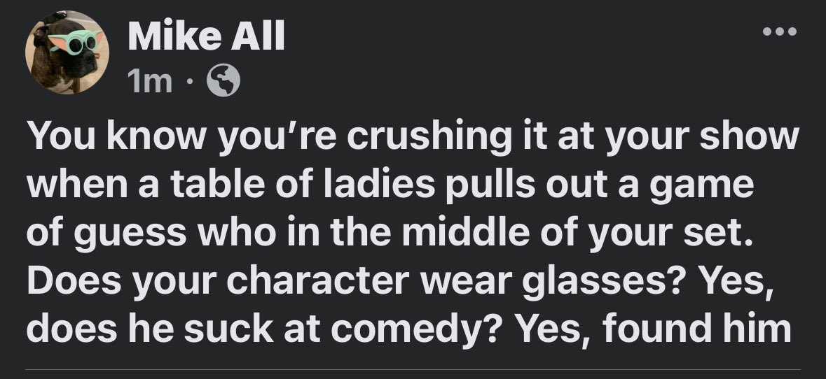 Mike All (@mikeallcomedy) on Twitter photo 