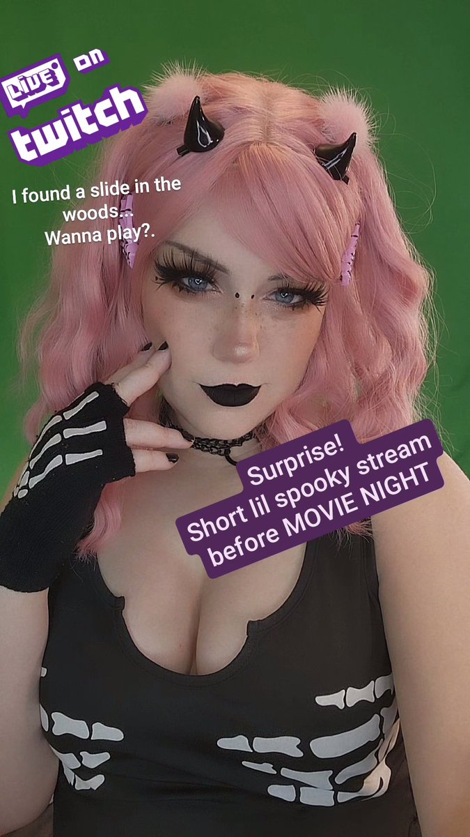 MsFelonyRose's tweet image. twitch.tv/msfelonyrose
Let&apos;s play a lil indie horror game before we dive into discord MOVIE NIGHT later
I just can&apos;t stay away from you😆😈
#indiehorror #indiehorrorgames #smalldev #horror #gaming #spooky #goth #streamer #slideinthewoods #surprise #cute