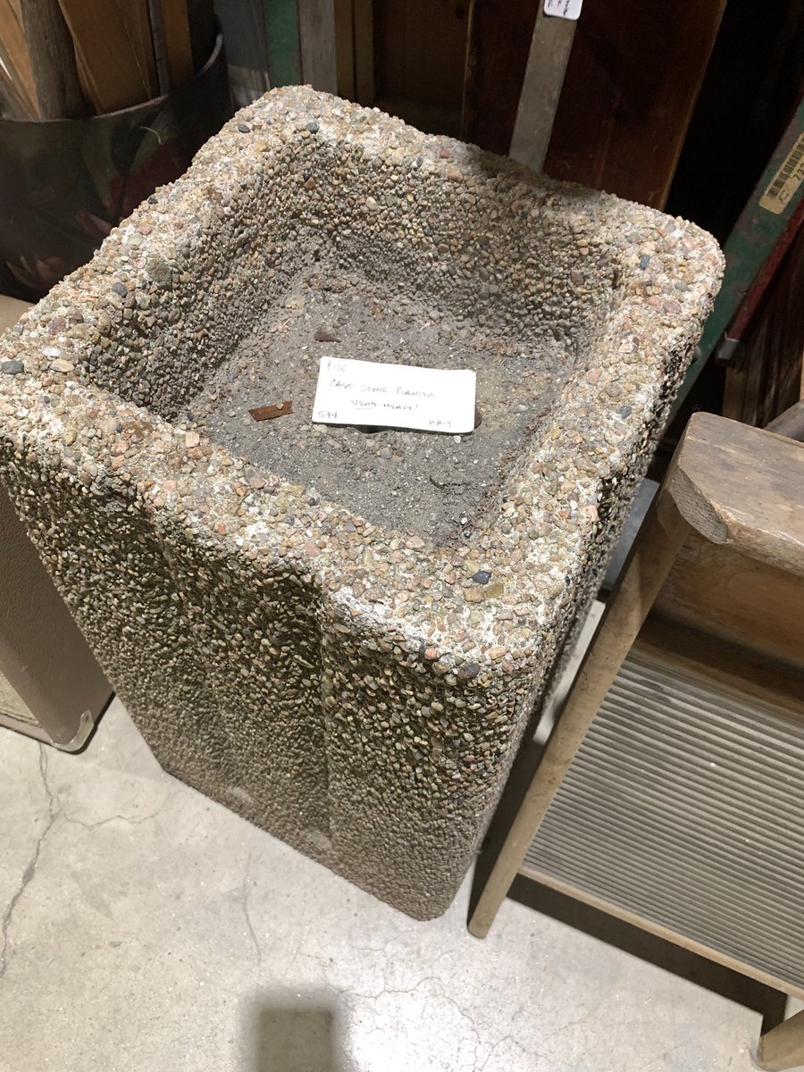 I went to an antique store today and they were trying to pass this off as a $125 stone planter… bitch that’s a McDonald’s ashtray