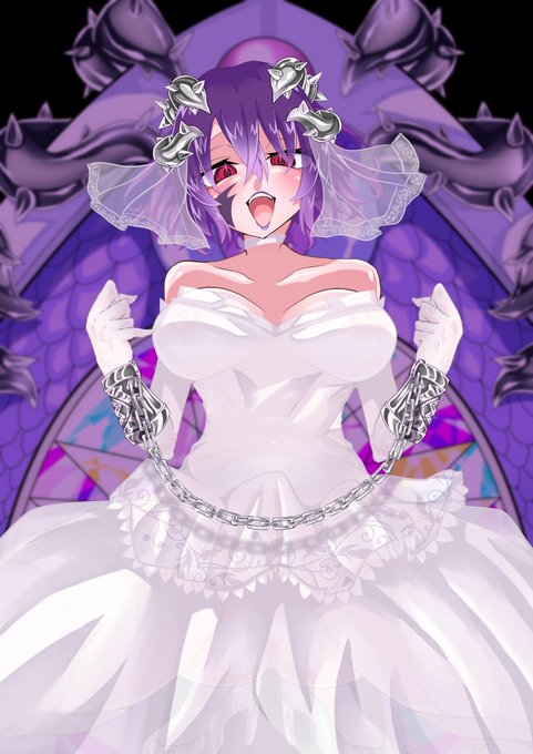 悪堕ちウェディングマユラちゃんを描かせていただきました!
真っ白なウェディングドレスを纏ったマユラちゃんは可愛いですね(なでなで)永遠に幸あれ…😈 