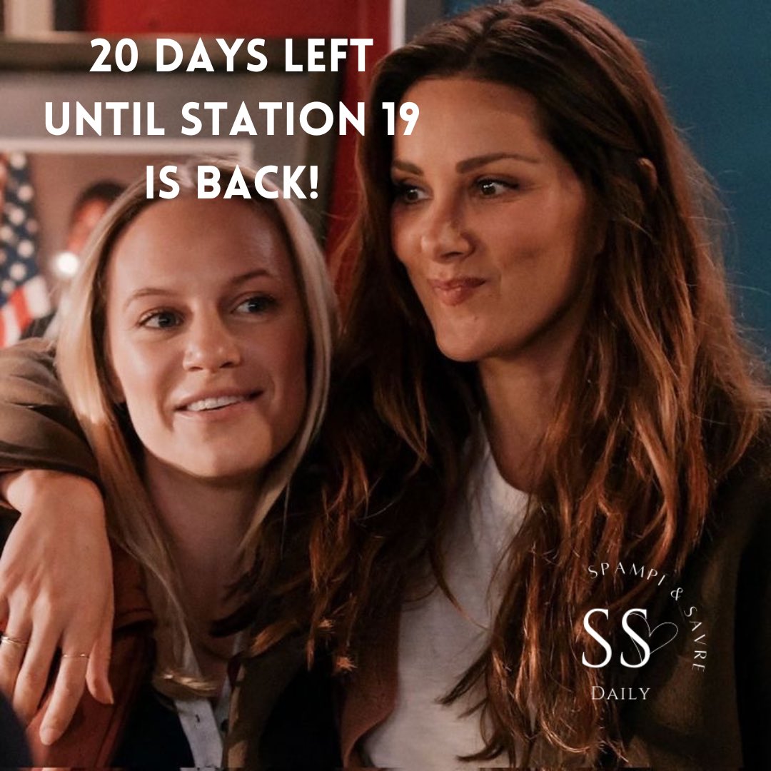 spampsavredaily's tweet photo. 20 days to go!

@D_SAVRE @spampistefania 

#savestation19 #station19 #mayabishop #carinadeluca #daniellesavre #stefaniaspampinato #marina #marinaedit #station19edit https://t.co/nZWCyd3e3b