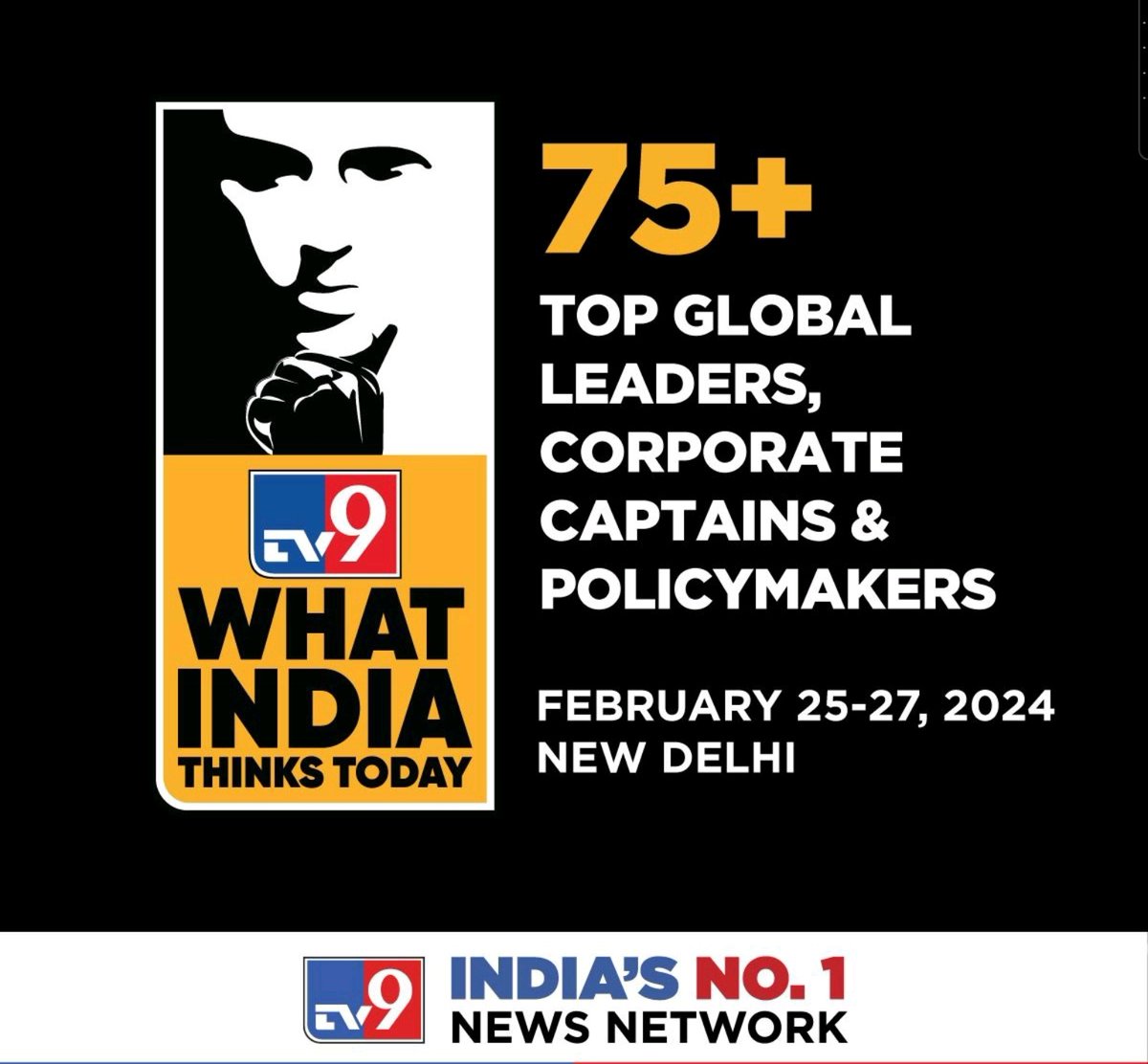Jacobmathewlive's tweet image. THE MEGA THOUGHT FEST
THEMEINDIA: POISED FOR THE NEXT BIG LEAP 
New Delhi, February 25 &amp;amp; 27, 2024

SUMMIT KEYNOTE ADDRESS BY 
Shri #NarendraModi 
Honourable #PrimeMinister

#WITT @News9live #TV9Network #globalsummit #GolbalSummit2024