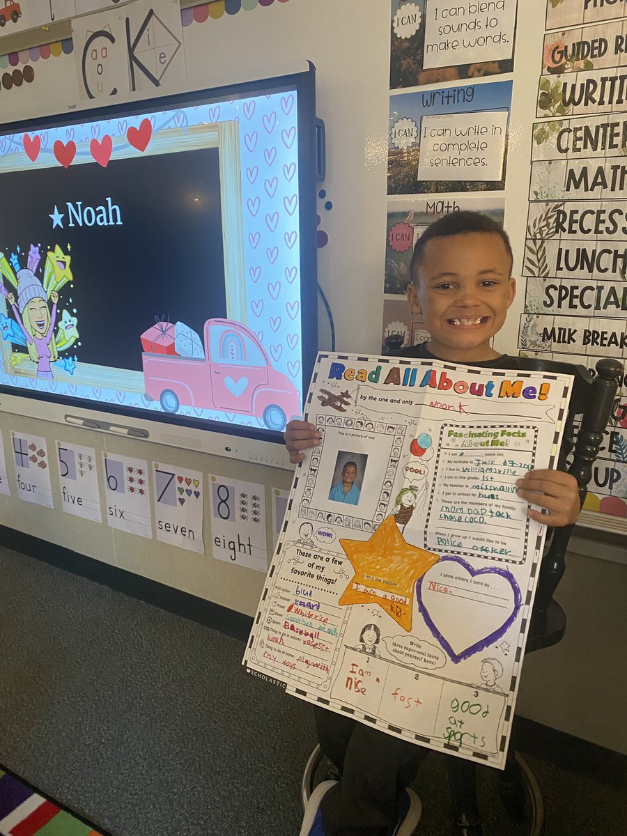 WallingSES's tweet image. We have been busy in first grade! Noah was an amazing star student last week, spreading his big, loving smile everywhere he went! 💜💛🌟

#bulletpride
#connectses