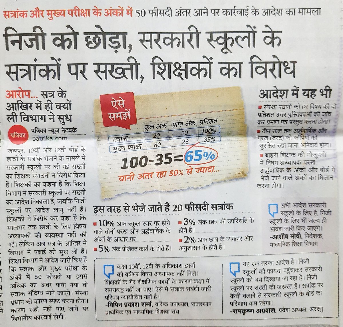 Lakhan_बिछौछ (@lakhan_bichho6) on Twitter photo माननीय मुख्यमंत्री उक्त आदेश सरकारी विद्यालय में पढ़ने वाले छात्र-छात्राओं के साथ किसी भी तरीके से न्याय संगत नहीं है!!
<a href="/RajCMO/">CMO Rajasthan</a> <a href="/zeerajasthan_/">ZEE Rajasthan</a> <a href="/1stIndiaNews/">First India News</a> माननीय मुख्यमंत्री उक्त आदेश सरकारी विद्यालय में पढ़ने वाले छात्र-छात्राओं के साथ किसी भी तरीके से न्याय संगत नहीं है!!
<a href="/RajCMO/">CMO Rajasthan</a> <a href="/zeerajasthan_/">ZEE Rajasthan</a> <a href="/1stIndiaNews/">First India News</a>