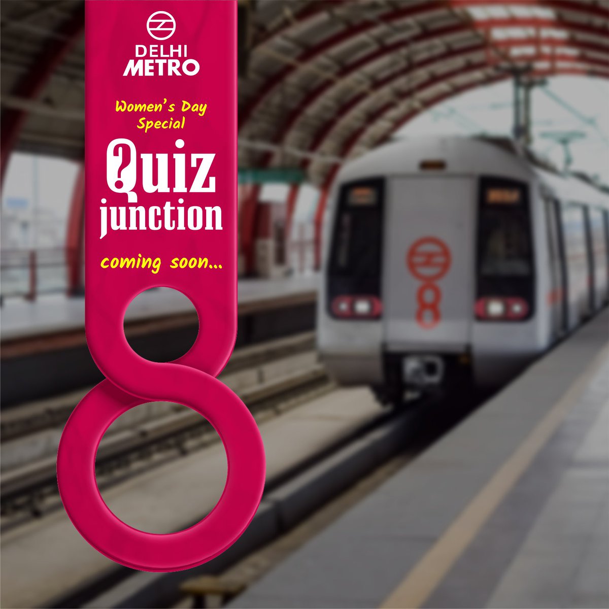 OfficialDMRC's tweet photo. Get ready to parcipate in the International Women's Day special Quiz Junction with Delhi Metro.

#DelhiMetro #IWD2024 https://t.co/Wp4jKsZ0gF