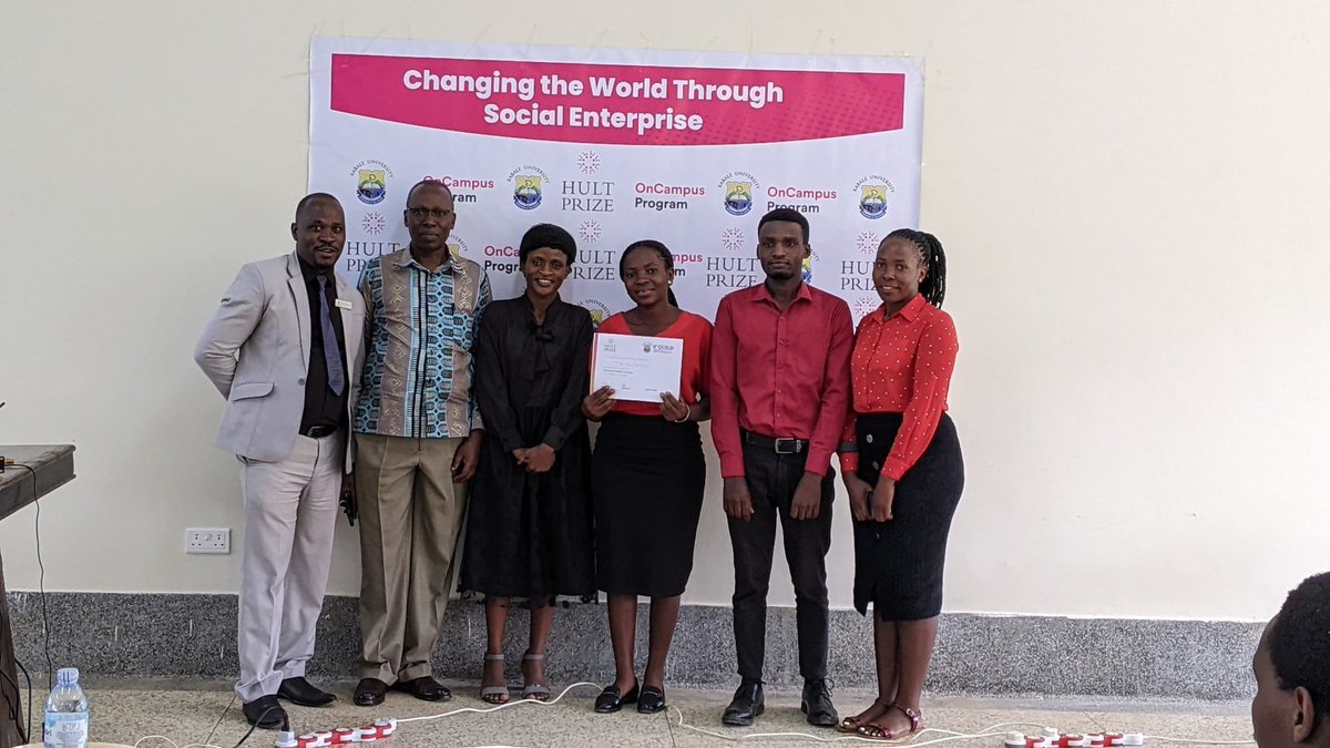 Kabale University Guild Council  together with @HultKabale prize yesterday had pitching between the 11 teams presenting their projects where #JANI emerged as the overall winners and #FISIA as the second runners up
#HultPrize #Innovation #Impact #SDGs #SocialEnterprise
