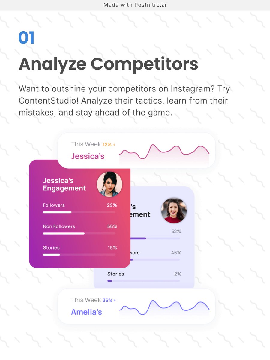 ContentStudioio's tweet image. Is your Instagram strategy hitting its mark? 💭

Dive into how ContentStudio's Instagram Competitor Analytics tool unveils hidden strategies, covert stats, and influential benchmarks that set your competitors ahead. 🤩

 #InstagramStrategy #ContentStudio #CompetitorAnalyticsTool