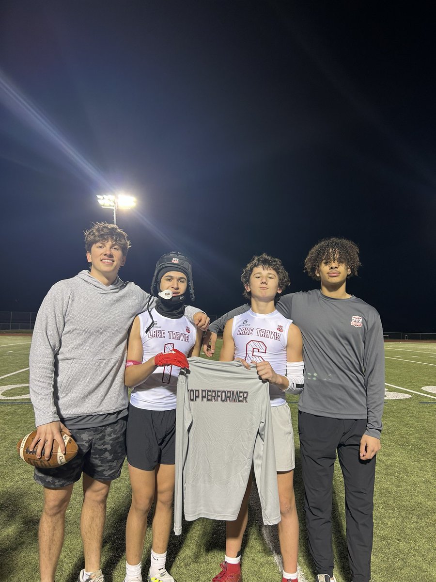 Congrats to our 7v7 top performers Mason and Thiago! Love watching y’all put in work! Big 2-0 @HCPA20 @CoachHankCarter @Walker_Moore_