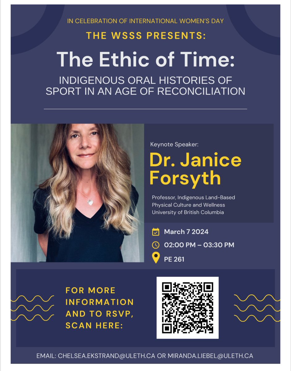 Join us on March 7 at 2pm in PE 261 <a href="/uLethbridge/">ULethbridge</a> #oralhistory #InternationalWomensDay2024 
@UofLArtsci <a href="/ulethHistory/">U of L Department of History & Religion</a> <a href="/ulethKNES/">UofL Kinesiology/PE</a>