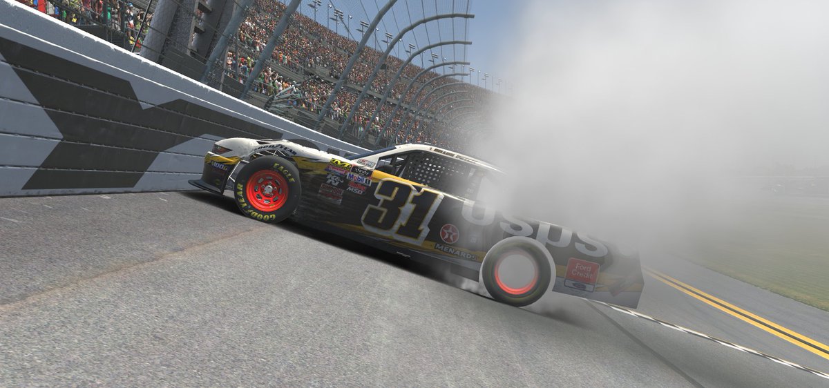 TeamTraphouseR's tweet photo. Somehow, someway, we got a Traphouse car in victory lane at Daytona @UpperEdgeRacing SS! It was an eventful race for the whole field, and we had a lot of wrecks, but we made it back to the line first! Waffles for all!

@Dillon_Poteet P1 🏆
@DirtyBuckGaming P16
@baadteshop P25 https://t.co/Hs2uArVf87